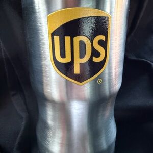 UPS Silver and Gold Insulated Tumbler